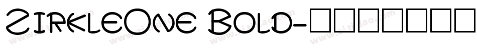 ZirkleOne Bold字体转换